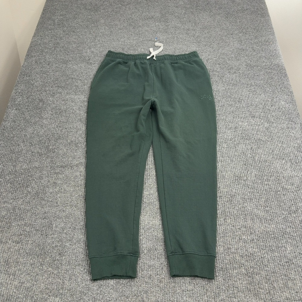 LRG Sweatpants Mens XL‎ Green Cotton Polyester Fleece Joggers Streetwear Style